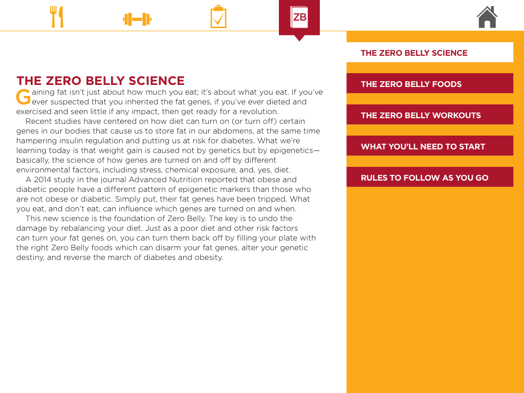 Zero Belly App
